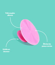 Gel nettoyant visage + brosse exfoliante