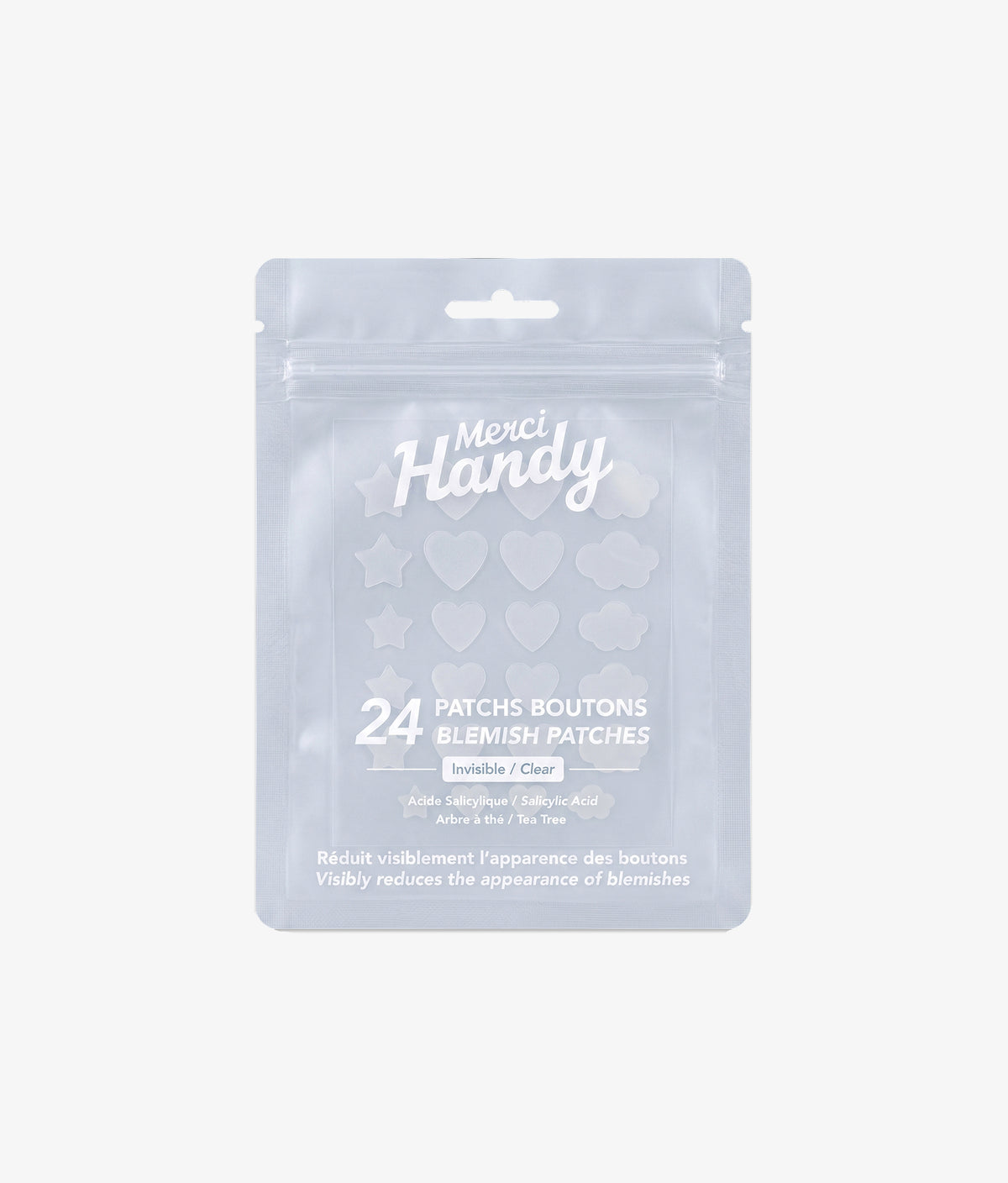 24 Patchs Boutons Invisibles