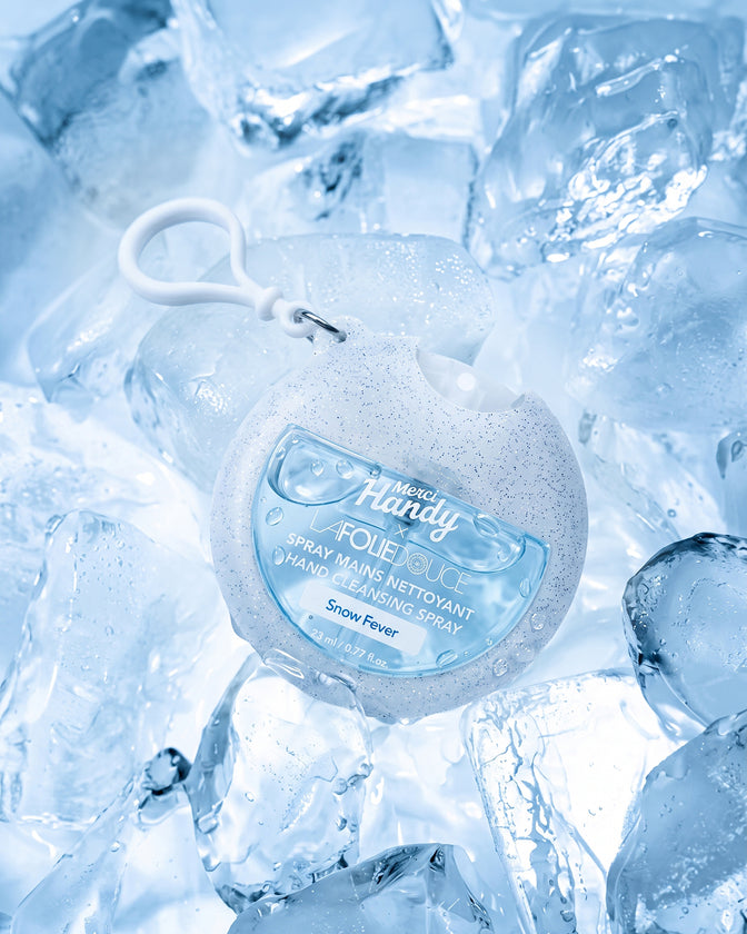 Calendrier de l'Avent 2026 — Merci Handy × La Folie Douce™ – spray mains de l'édition calendrier sur la glace