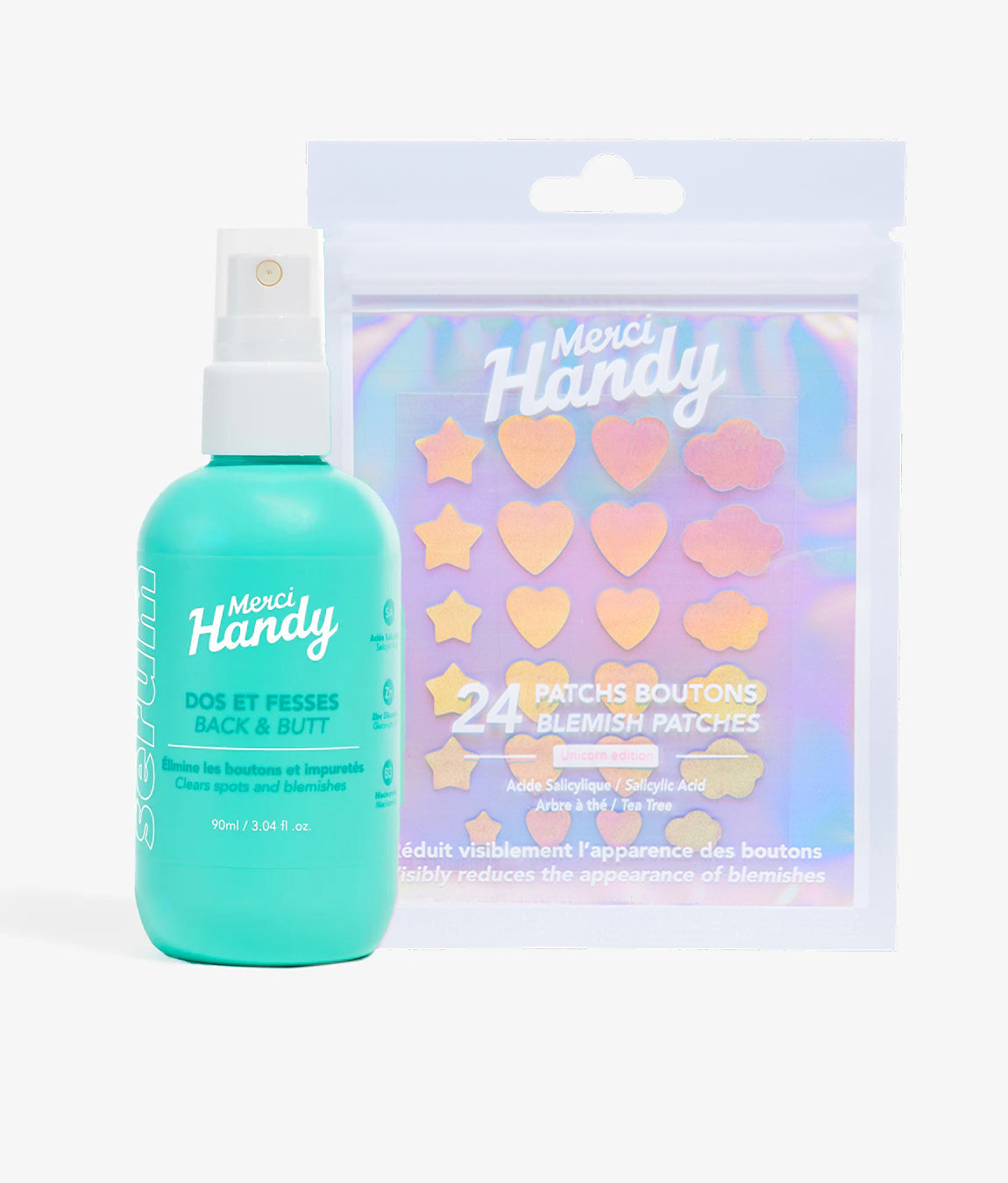 DUO Stop Boutons - Visage et Corps Unicorn